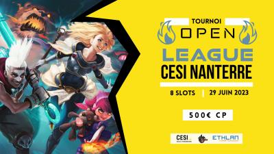 Affiche lan party Open League CESI Nanterre